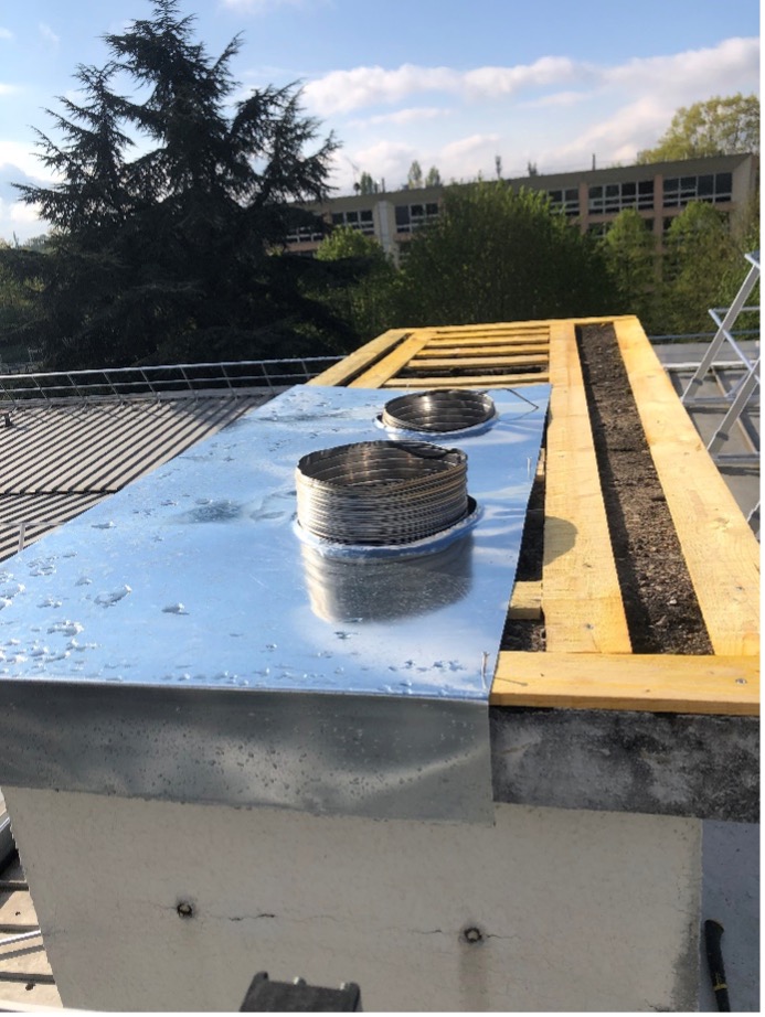 Photo de protection des ouvrages en toiture par les équipe d'Astrali