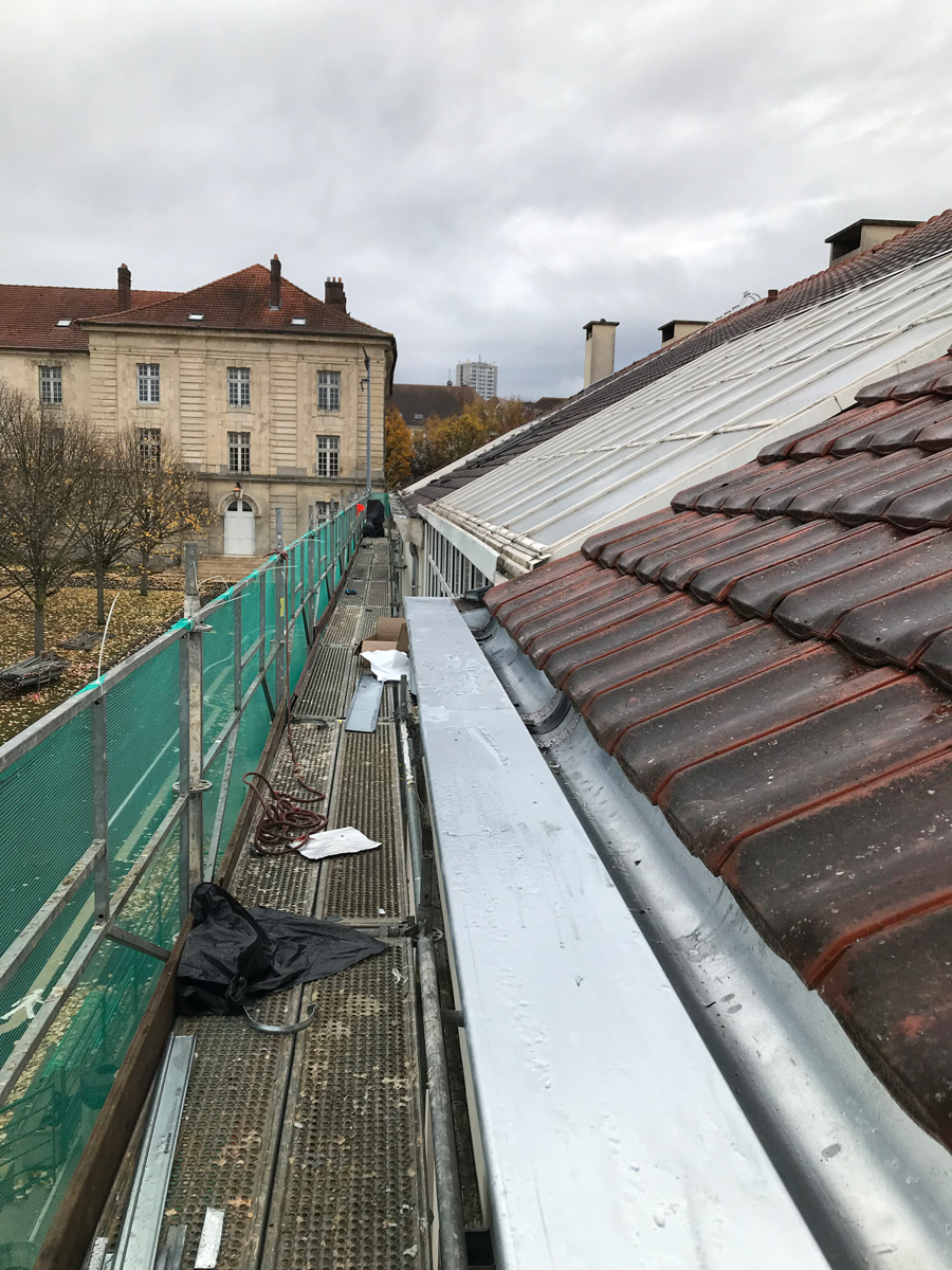 Modification des évacuations d'eau fluviales par les équipe d'Astrali - IDF